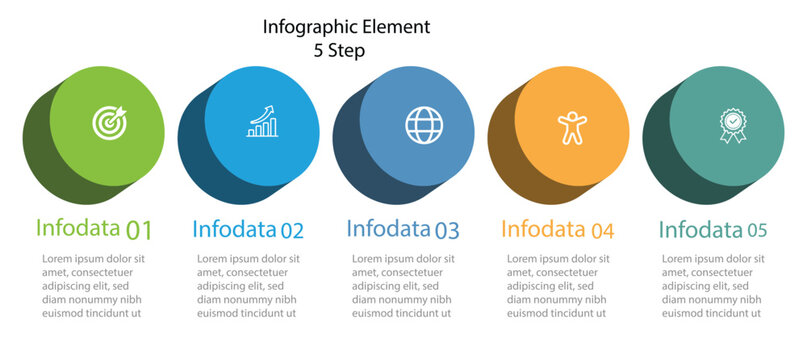 3D Vector Perspective Infographic. Presentation slide template. 3 step options.  Presentation business slide template.  Timeline chart concept.  