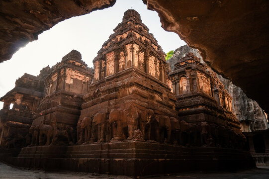 Largest Monolithic Kailasa temple cave number 16 Ajanta and Ellora Caves