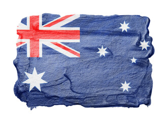 Flag of Australia on white background