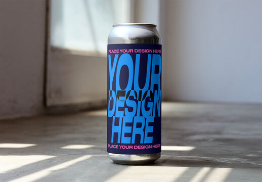 Mockup from real photo of Can 