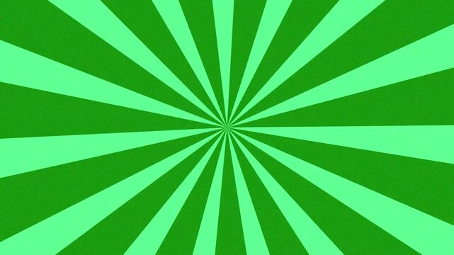 Abstract Green Sunburst Loop Animation and Seamless Motion Background and Transition Design