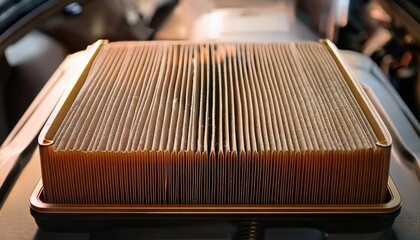 dust free air filter with perfectly aligned pattern showcasing its intricate design and functionality for clean air