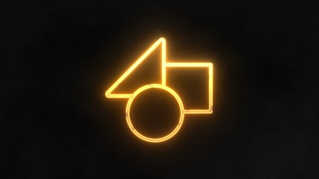 Neon Sign Foggy Background Flicker Logo Reveal