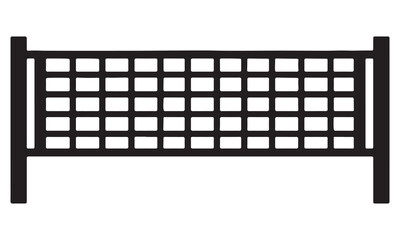 Sports Stadium and Volleyball Net Vector Set &ndash; Arena, Court, and Game Field Outline Illustrations