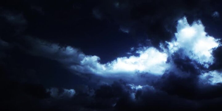 Dramatic 4K timelapse captures dark clouds overtaking the sky, highlighting intense weather changes, ominous atmosphere, and powerful storm dynamics
