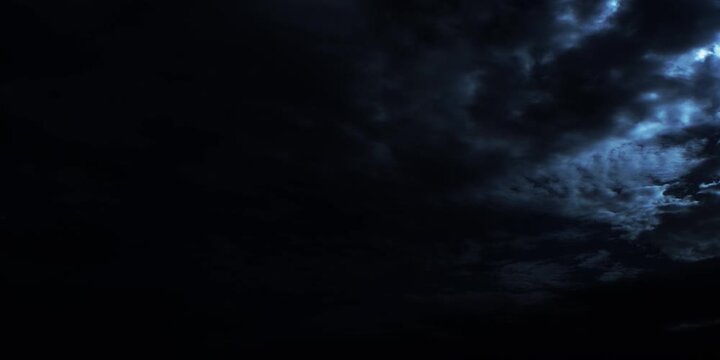 Dramatic thunderstorm with powerful lightning strikes illuminating dark, ominous clouds. Lightning illuminating dramatic clouds. Perfect for backgrounds, weather themes, and intense atmospheric visual