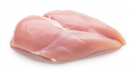 Raw chicken breast meat on white surface