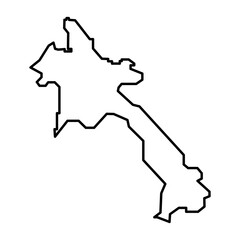 Laos Outline Map