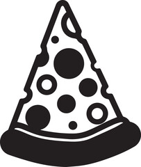 Delicious pizza slice with melted cheese and toppings