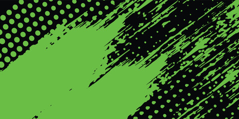 Intense Cyberpunk Aesthetic Background with Gritty Halftone Overlay © Ahsan