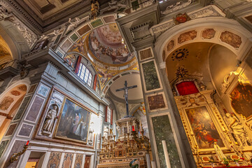 Obraz premium Ognissanti church, Florence, tuscany, Italy