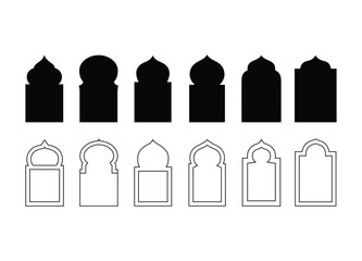 Islamic architecture arches and domes set © StockVerse