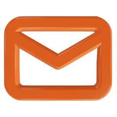 Modern email envelope icon for electronic mail communication