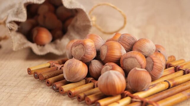 Discovering hazelnuts in a simple kitchen setup