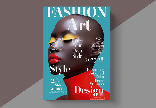 Fashion Art Magazine Cover