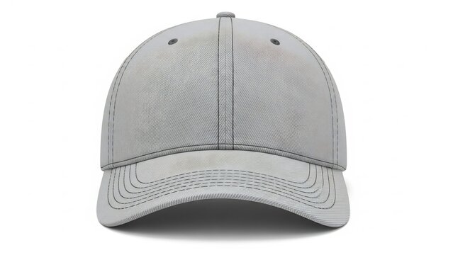 Stylish Gray Baseball Cap - Classic Design for Everyday Wear and Fashion.