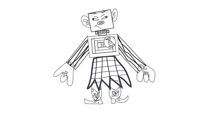 Frankie Stein Walking Forward