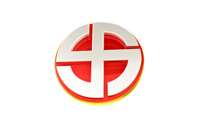 Obraz premium Indian Election Concept with Traditional Swastik Symbol