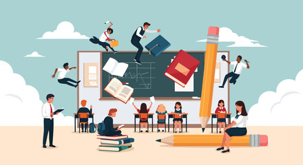 A businessman stands confidently, exuding professionalism and readiness for success in corporate settings. © Hadijah