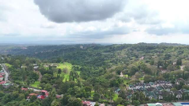 Drone View of Forest in Canyon Woods, Tagaytay, Philippines