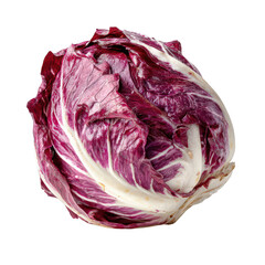 Obraz premium Red and white cabbage head isolated on a transparent background