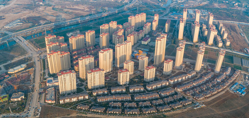 Chutian Residential District Aerial View - Modern Urban Development © TranPhuoc