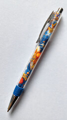 Universe Colored Pen White Background