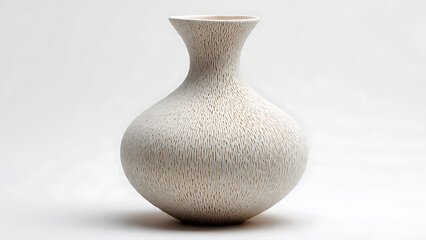 Vase Ceramic Empty White Background