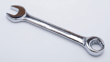 Wrench Silver White Background
