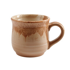 Ceramic Cup Filled With Hot Beverage on a Table at a Cozy Cafe During Early Morning Hours