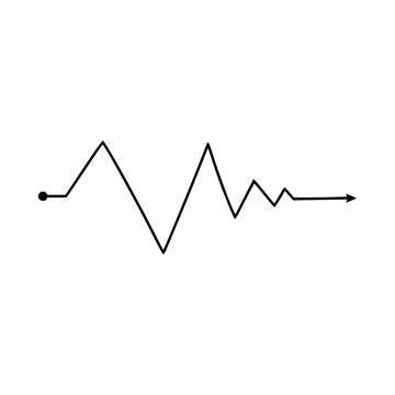Abstract representation of a fluctuating line graph, symbolizing growth and change over time