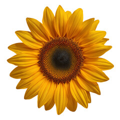 Bright Sunflower Stands Tall in the Garden During Sunny Afternoon Hours in Summer Season