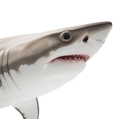 Shark Swimming Under Water With Notable Features and Strong Body in a Clear Setting