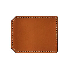 Brown Leather Card Holder Placed on a Flat Surface for Display During Daylight Hours