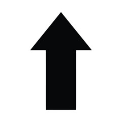 Black arrow pointing up direction