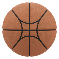 Obraz premium Textured orange basketball with black lines orange ball textured ball sports ball isolated on a transparent background