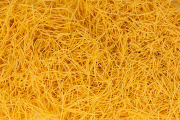 A background of thin, delicious raw vermicelli