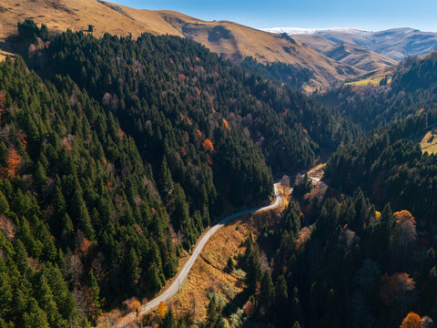 mountain road in the mountains