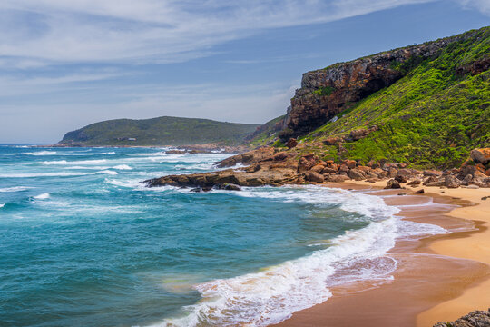 Beautiful coastline of Robberg Nature Reserve, Plettenberg Bay, South Africa