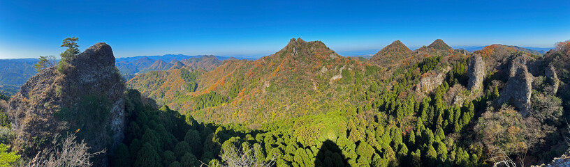 鹿嵐山の万里の長城からの眺望