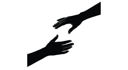 Two electrical pylons stand against a white background a striking silhouette © Lhvect02