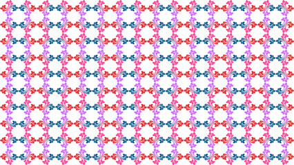 Dark Red Gothic Symmetrical Abstract Pattern