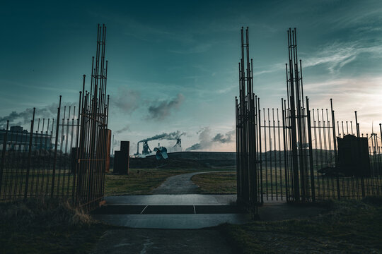 Beverwijk - industrial factories in a city in the Netherlands