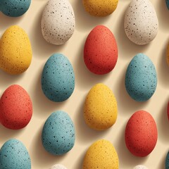 Easter seamless pattern for creating a background