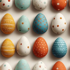 Easter seamless pattern for creating a background