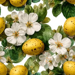 Easter seamless pattern for creating a background