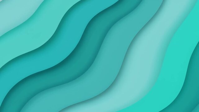Aqua blue soft gradient layers drifting sideways S shaped flow minimal clean futuristic cinematic surreal ethereal ambience cascading softly glowing abstract unique style