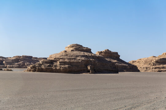 Yadan National Geological Park Desert Rock Formations, Dunhuang China