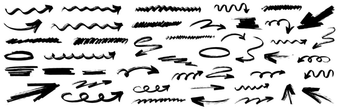 Hand drawn marker highlight on paper with bold underline strokes, clean line shapes and arrow cues, modern marker highlight style with underline accents.
