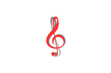 treble clef music symbol